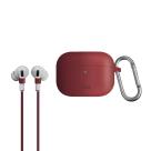 Силиконовый чехол с карабином и шнурком от потери Uniq Vencer для AirPods Pro 1-го поколения - фото 3