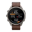 Спортивные часы Garmin fenix 9 Pro, 47 мм, AMOLED, титан, сапфир, кожаный ремешок цвета «грецкий орех», силиконовый ремешок (с inReach) - фото 3