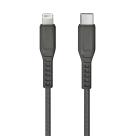 Кабель MFi с нейлоновой оплёткой и ремешком Uniq Flex USB-C/Lightning (1,2 м, 18 Вт; поддержка Power Delivery)