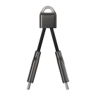 Кабель-брелок с оплёткой Nomad ChargeKey V2 USB-C (USB 3.2 Gen 2) (12 см) - фото 3