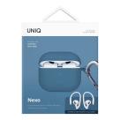 Гибридный силиконовый чехол с карабином и креплениями на уши Uniq Nexo для AirPods 4 (2024) - фото 12