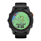 Спортивные часы Garmin fenix 7 Pro Solar Edition, 47 мм, чёрный силиконовый ремешок - фото 5