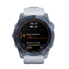 Спортивные часы Garmin fenix 7X Sapphire Solar Edition, 51 мм, силиконовый ремешок цвета «Уайтстоун» - фото 5