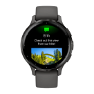 Спортивные часы Garmin Venu 3S, 41 мм, серый силиконовый ремешок - фото 4