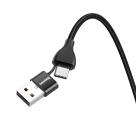Кабель с нейлоновой оплёткой Baseus USB-C и USB-A/Lightning (1 м) - фото 3