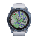 Спортивные часы Garmin fenix 7X Sapphire Solar Edition, 51 мм, силиконовый ремешок цвета «Уайтстоун» - фото 8