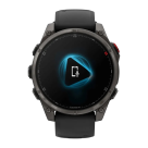 Cпортивные часы Garmin fenix 8 Pro, 47 мм, AMOLED, титан с DLC, сапфир, силиконовый ремешок цвета «чёрный/серый» - фото 9