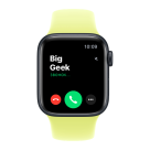 Часы Apple Watch SE 3, 40 мм, алюминий цвета «тёмная ночь», ремешок Sport Band цвета «неоновый жёлтый» (2025)