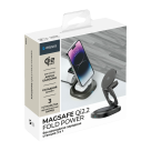 Складная зарядная станция MagSafe Deppa Fold Power для iPhone, Apple Watch и AirPods (Qi2) - фото 5