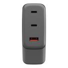 Сетевое зарядное устройство Energea AmpCharge GaN100 мощностью 100 Вт (2 USB-C, USB-A) (GaN) - фото 3