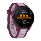 Спортивные часы Garmin Forerunner 165 Music, силиконовый ремешок цвета «ягодный»/лиловый - фото 5
