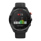 Спортивные часы Garmin Approach S62, чёрный силиконовый ремешок