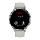 Спортивные часы Garmin Venu 3S, 41 мм, силиконовый ремешок серо-шалфейного цвета