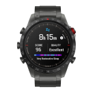 Спортивные часы Garmin MARQ Athlete (Gen 2) Performance Edition, гибридный блочный браслет, силиконовый ремешок цвета «красная плазма» - фото 5