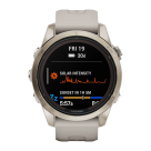 Спортивные часы Garmin fenix 7S Pro Sapphire Solar Edition, 42 мм, светло-песочный силиконовый ремешок - фото 12