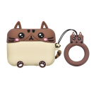 Силиконовый чехол с карабином Deppa Funny Animals для AirPods Pro — Кот