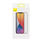 Защитное стекло с укреплённой рамкой и фильтром синего света Baseus для iPhone 12 и 12 Pro (2 шт.) - фото 4