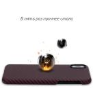 Чехол Pitaka Aramid MagCase Twill для iPhone X Black-Red - фото 5
