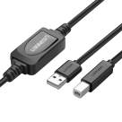 Кабель Ugreen USB-A — USB-B (USB 2.0) (15 м) (US122)