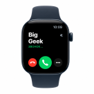 Часы Apple Watch Series 12, 42 мм, керамика цвета «полуночно синий», ремешок Sport Band