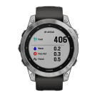Спортивные часы Garmin fenix 7 Standard Edition, 47 мм, графитовый силиконовый ремешок