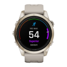 Спортивные часы Garmin epix Pro (Gen 2) Sapphire Edition, 42 мм, светло-песочный силиконовый ремешок - фото 12