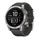 Спортивные часы Garmin fenix 7 Standard Edition, 47 мм, графитовый силиконовый ремешок - фото 2