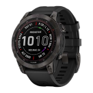 Спортивные часы Garmin fenix 7 Sapphire Solar Edition, 47 мм, тёмно-серый безель, чёрный силиконовый ремешок - фото 2