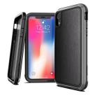Защитный чехол с декоративной вставкой X-Doria Defense Lux Black Leather для iPhone XR