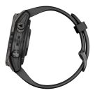 Спортивные часы Garmin fenix 7S Pro Sapphire Solar Edition, 42 мм, чёрный силиконовый ремешок - фото 3