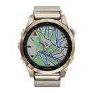 Спортивные часы Garmin fenix 7S Sapphire Solar Edition, 42 мм, кремовый нейлоновый ремешок, светло-песочный силиконовый ремешок - фото 10