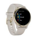 Спортивные часы Garmin Venu 2S, 40 мм, силиконовый ремешок светло-песочного цвета - фото 6
