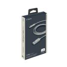 Дата-кабель со стальной оплёткой Deppa USB-C/USB-A (1,2 м, 2,4 А) - фото 2