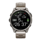 Спортивные часы Garmin fenix 8, 47 мм, AMOLED, титановый блочный браслет, силиконовый ремешок цвета чёрный/«серая галька» - фото 9