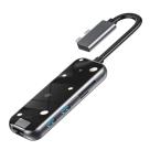 Многопортовый адаптер Baseus с двойным коннектором USB-C (USB-C PD 100 Вт, 2 USB-A 3.0, SD, microSD, 2 HDMI 4K 30 Гц, Gigabit Ethernet) - фото 2
