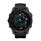 Спортивные часы Garmin epix (Gen 2) Sapphire Edition, 47 мм, чёрный силиконовый ремешок - фото 6