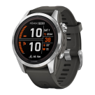 Спортивные часы Garmin fenix 7S Pro Solar Edition, 42 мм, графитовый силиконовый ремешок - фото 11