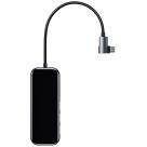 Многопортовый адаптер Baseus Superlative UCN3276 с L-образным кабель-коннектором USB-C (USB-C PD 60 Вт, 3 USB-A 3.0, SD, microSD, HDMI 4K 30 Гц) - фото 2