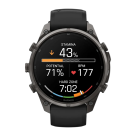 Спортивные часы Garmin fenix 9 Pro, 47 мм, AMOLED, титан с DLC, сапфир, силиконовый ремешок цвета чёрный/«серая галька» (с inReach) - фото 3