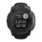 Спортивные часы Garmin Instinct 2X Solar Tactical Edition, 50 мм, чёрный силиконовый ремешок
