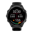Спортивные часы Garmin Forerunner 570, 47 мм, силиконовый ремешок цвета «полупрозрачный чёрный»/чёрный