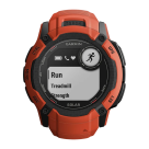 Спортивные часы Garmin Instinct 2X Solar Standard Edition, 50 мм, силиконовый ремешок oгненно-красного цвета - фото 6
