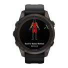 Спортивные часы Garmin fenix 7S Pro Sapphire Solar Edition, 42 мм, чёрный силиконовый ремешок - фото 10