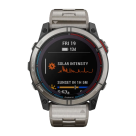 Спортивные часы Garmin quatix 7X Solar Edition, 51 мм, титановый блочный браслет, голубой силиконовый ремешок - фото 12