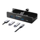 USB-хаб с зажимом ORICO (USB-C) (MH4PC)