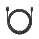Кабель с оплёткой и ремешком Native Union Belt Cable USB-C — Lightning (1,2 м)