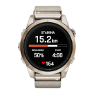 Спортивные часы Garmin epix Pro (Gen 2) Sapphire Edition, 42 мм, кремовый нейлоновый ремешок, светло-песочный силиконовый ремешок - фото 2