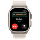 Часы Apple Watch Ultra, 49 мм, титан светлого цвета, ремешок Alpine цвета «сияющая звезда»