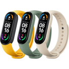 Набор силиконовых ремешков Xiaomi для фитнес-браслета Mi Smart Band 6 (комплект — 3 шт.) (XMWD05HM; EAC)