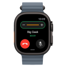 Часы Apple Watch Ultra 3, 49 мм, титан чёрного цвета, ремешок Ocean цвета «якорный синий» (2025)
